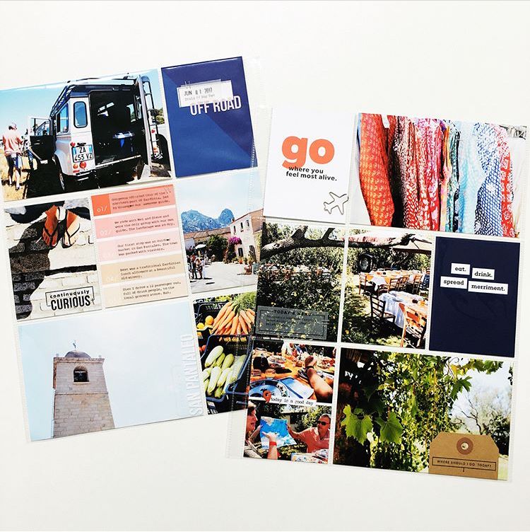A 9x12 pocket pages spread by an uncredited memory keeper. 
