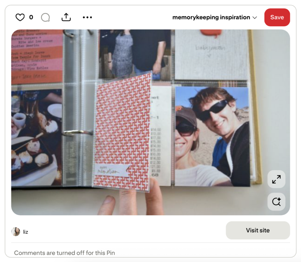 Screenshot of a Photo Flip in a 6x8 album by Jamaica Makes. 